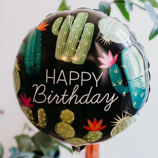 A Second Happy Birthday Cacti Balloon - BetterThanFlowers